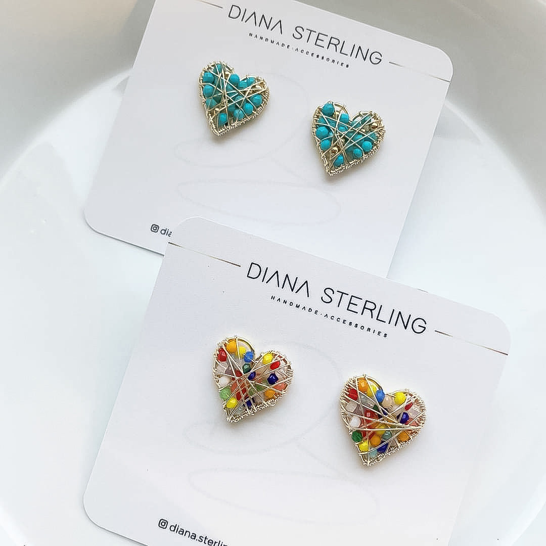 Corazones de color