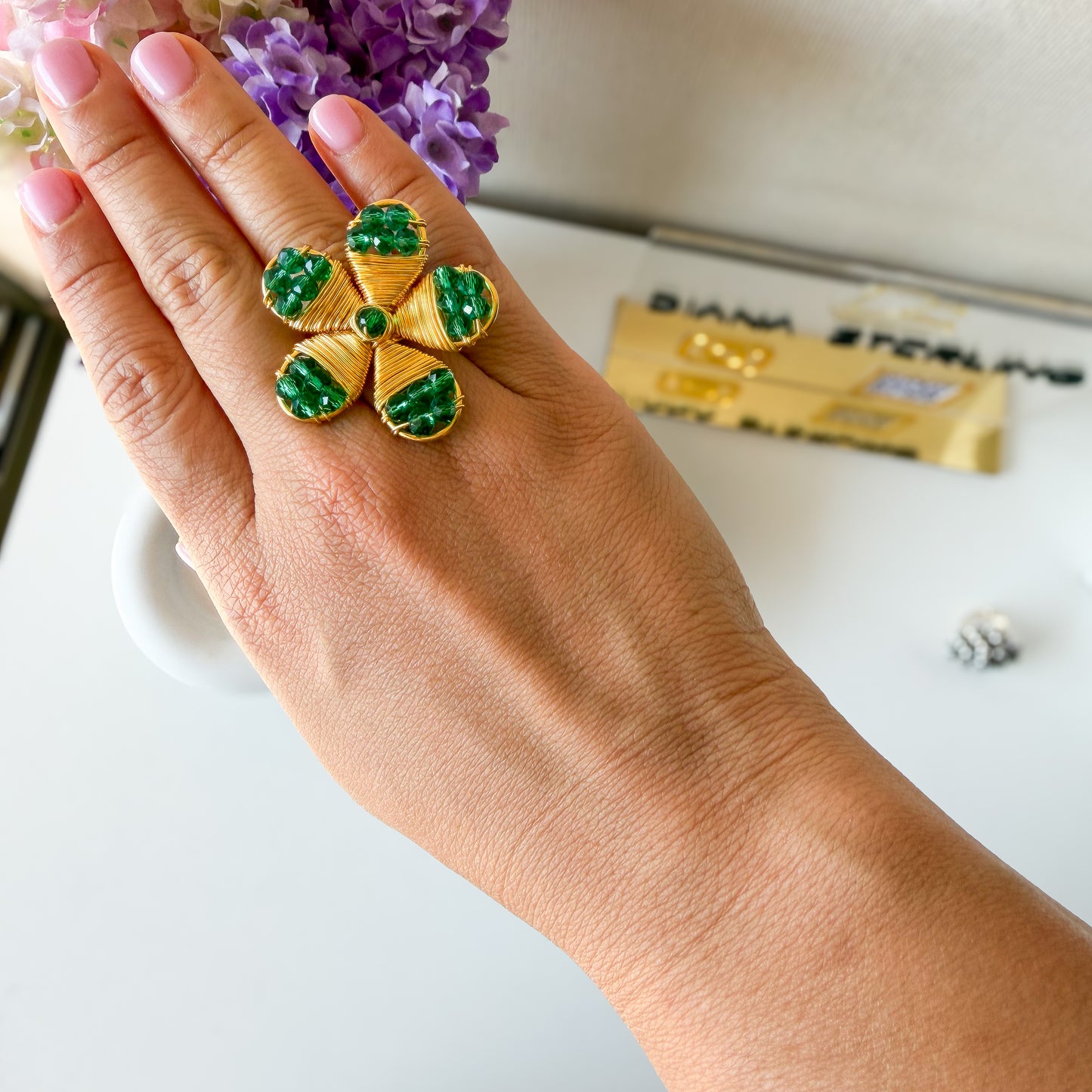 Anillo flor