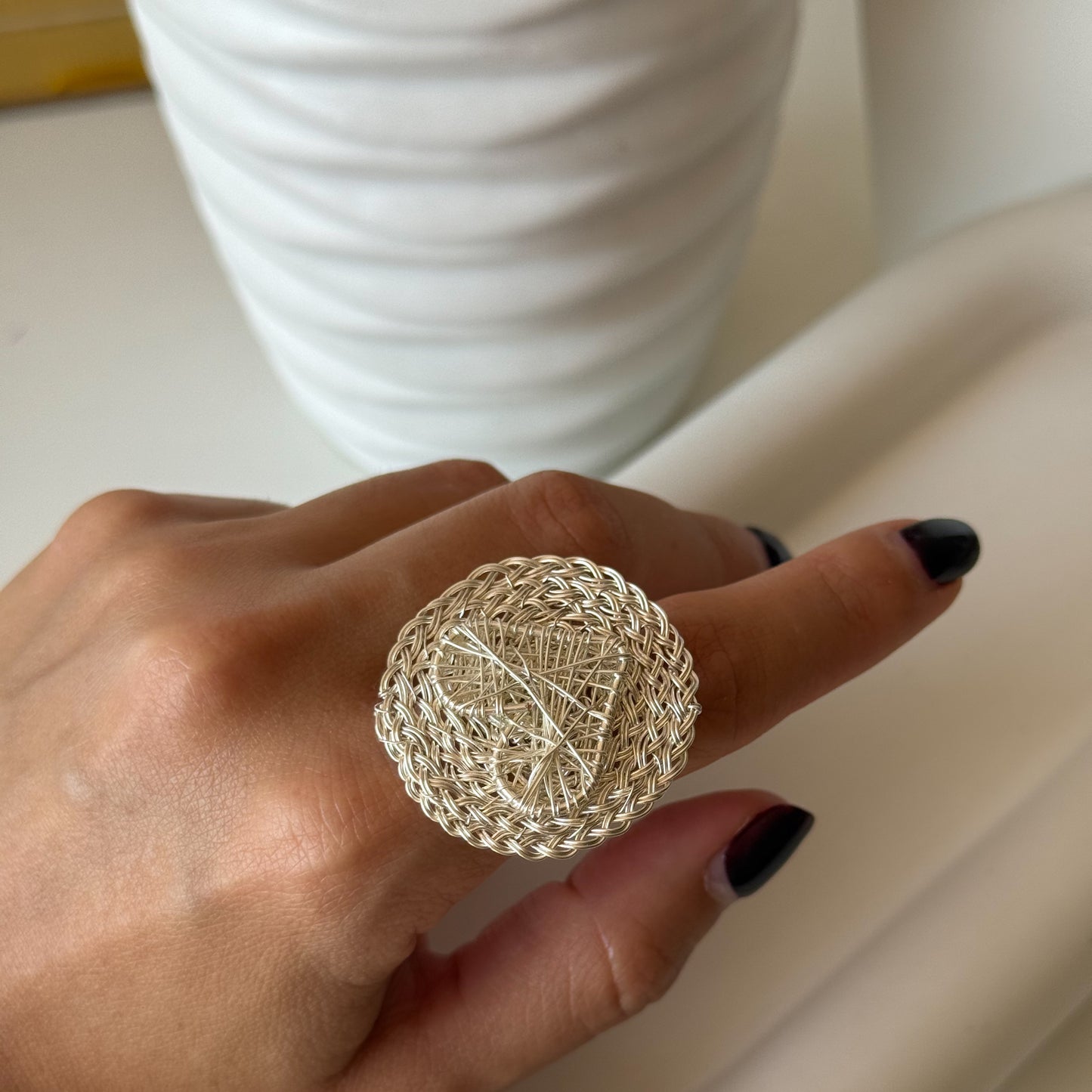 Anillo heart silver