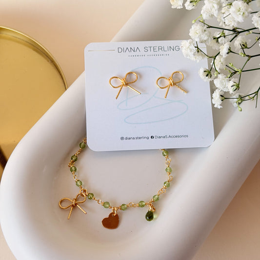 Set lazos - aros y pulsera