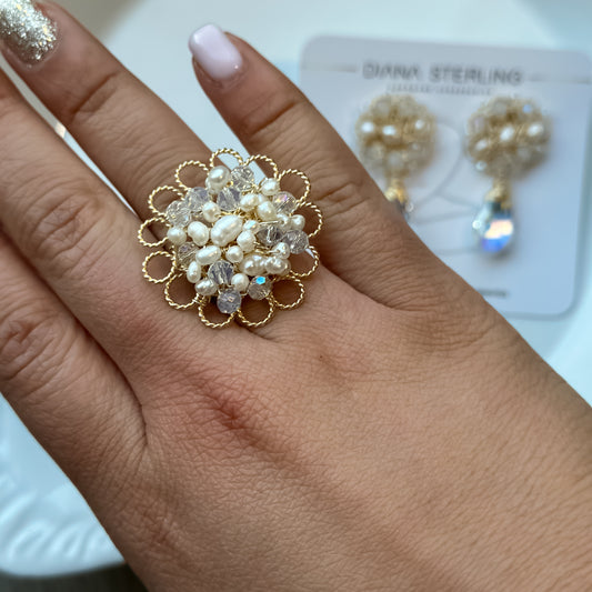 Anillo manuella perlado